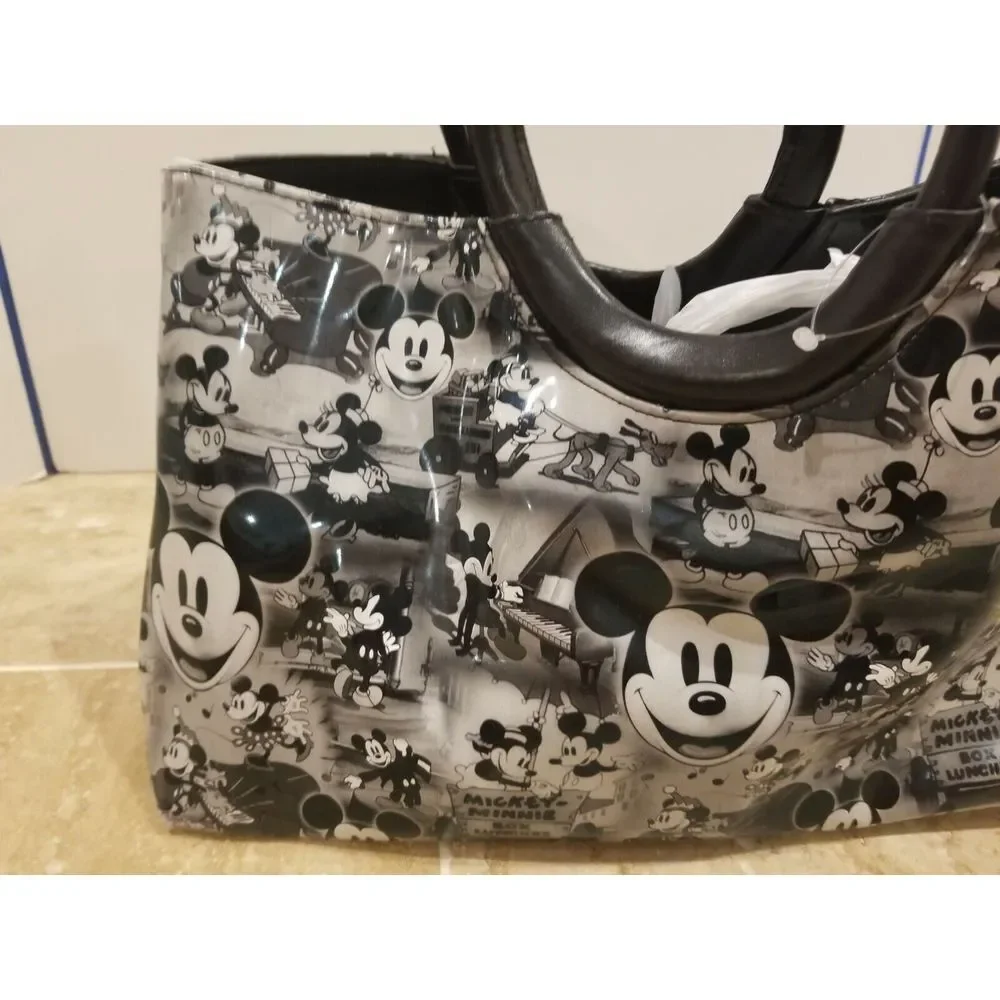 Walt Disney Bag Mickey‎ Minnie Box Lunches Vtg Cartoon look Comic Handbag Purse